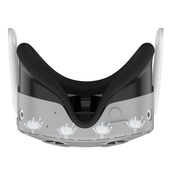Meta Quest 3S - suojakotelolle, VR - kuulokemikrofonille, silikonisuoja - Harmaa
