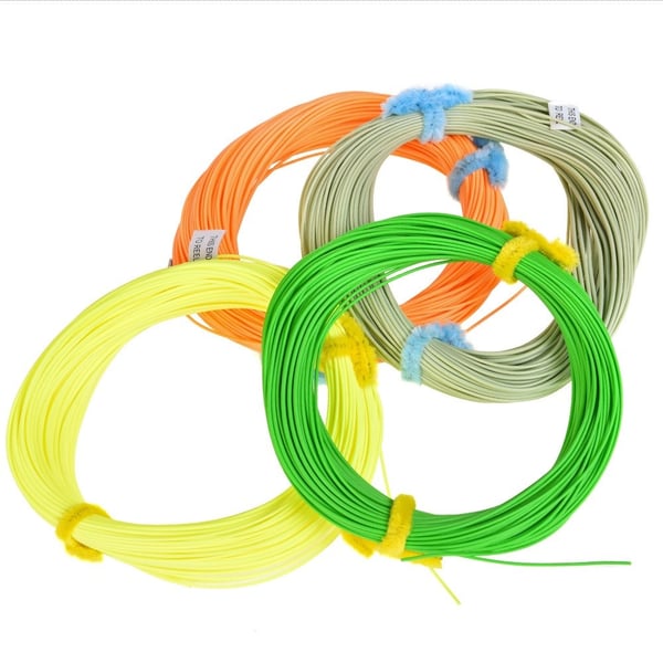 LEO 30m/100ft vekt fremover flytende fluefiskelinje nylonkjernefluelinje - WF - 8F