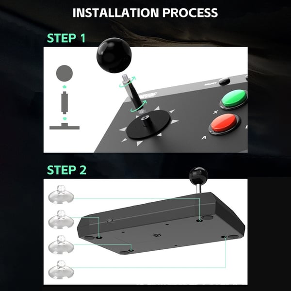 DATA FROG Retro Arcade - pelikonsoli, jossa on 2 joystick - peliohjainta