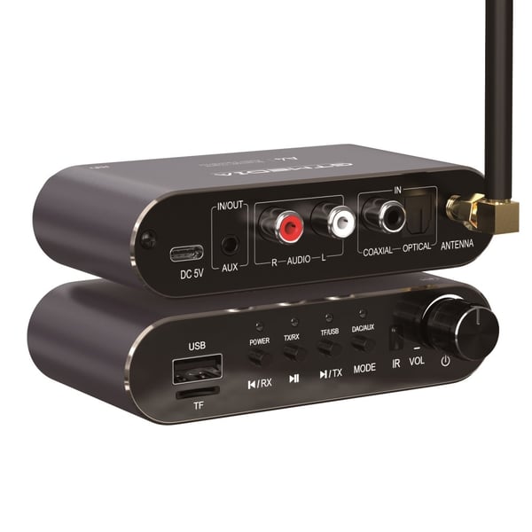 GTMEDIA 6 - i - 1 Bluetooth 5.1 lydadapter RX/TX - moduser USB TF - kort IR - fjernkontroll