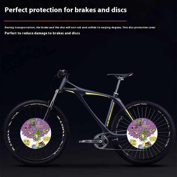 ENLEE Terrengsykkel Disc Brake Shield Anti Overspray Bicycle Brake Shield - Skateboard