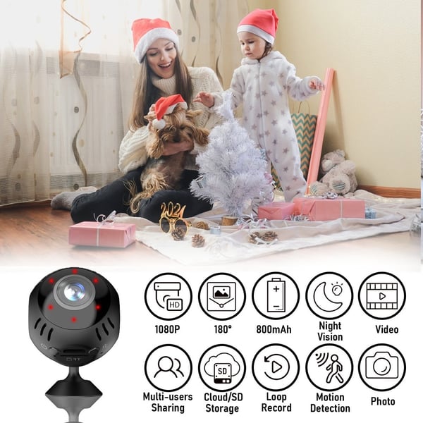 Intelligent WiFi-kamera Sanntidsavspilling Panoramic View Overvåkingskamera