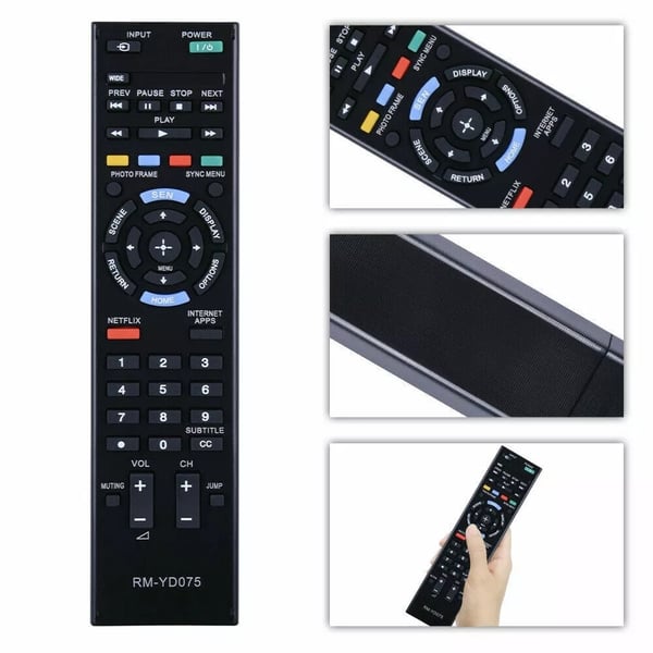 Udskiftning af fjernbetjening til RM-YD075 til Sony TV
