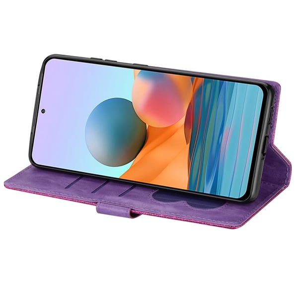 For Samsung Galaxy A56 5G Stående Glitterdeksel med Glidelåslomme - Purple