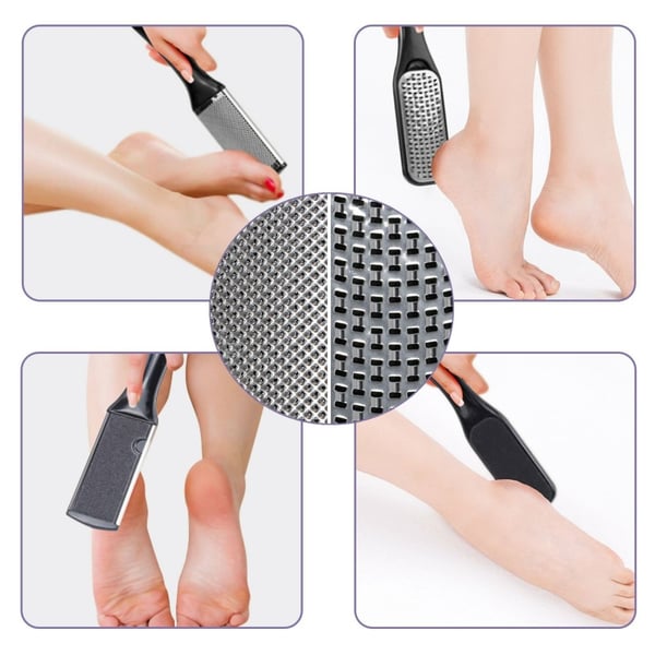 10 stk/sett Fotpleie Pedikyr Callus Dead Skin Remover Fotfil Fjerning av hard hud