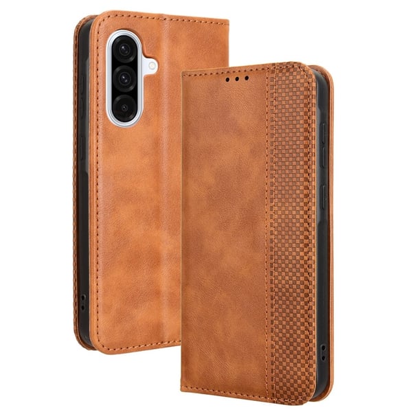 Wallet Stand Flip-telefonetui til Samsung Galaxy A56 5G - Brun