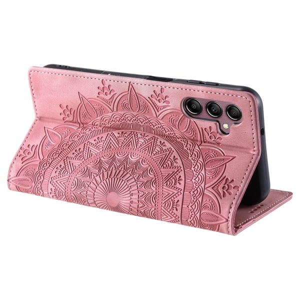 Til Samsung Galaxy S25 tegnebogscover Cover Shell Mandala Blomstermønster