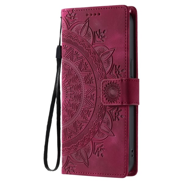 For Samsung Galaxy A26 Lommebok Deksel Shell Mandala Blomstermønster