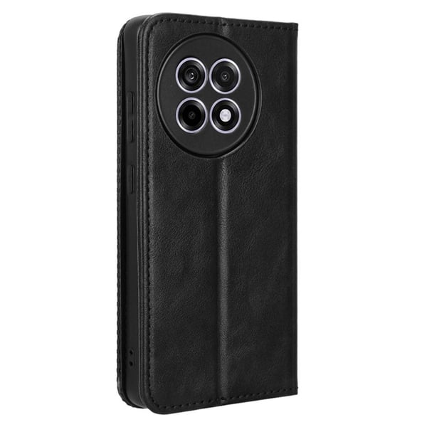 För OnePlus 13R Fodral Plånboksfodral Skal Telefonfodral Retro - Svart