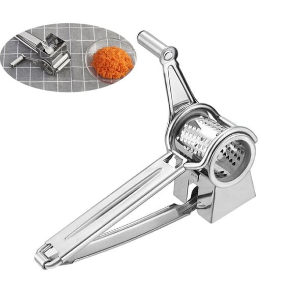 Håndroterende rivjern Slicer Ostehøvel i rustfritt stål