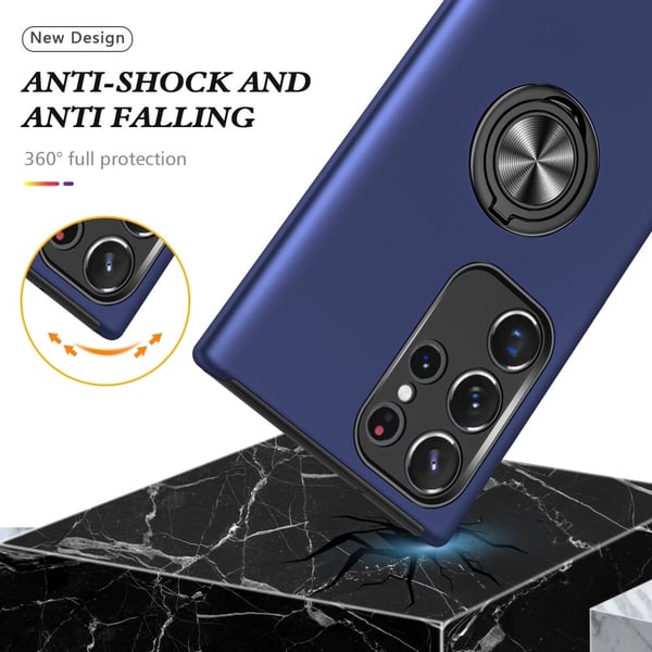 Til Samsung Galaxy S25 Ultra Hybrid Deksel Med Fingerring