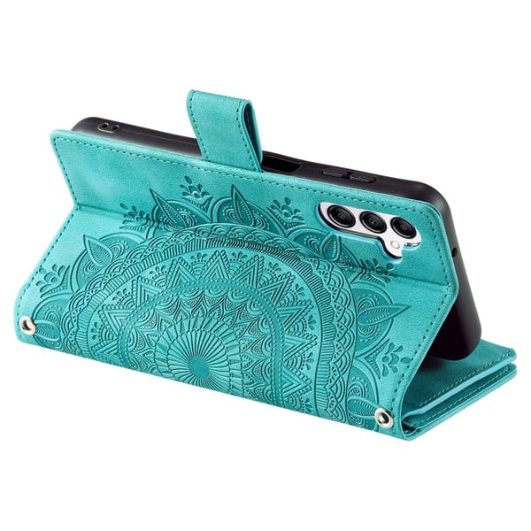 For Samsung Galaxy A26 / A16  Lommebok Deksel Shell Mandala Blomstermønster