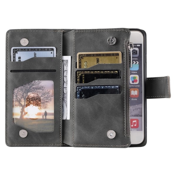 iPhone 17e / 16e -lompakkokotelon kuoren kuoren Mandala-kukkakuvio