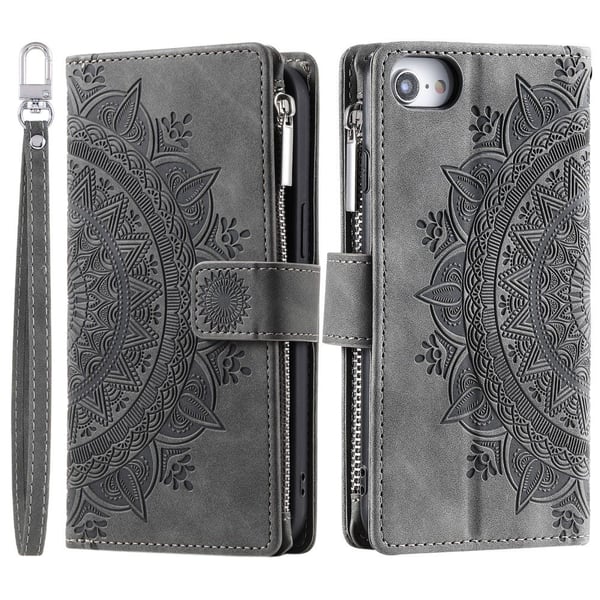 Til iPhone 17e / 16e tegnebogscover Cover Shell Mandala Blomstermønster