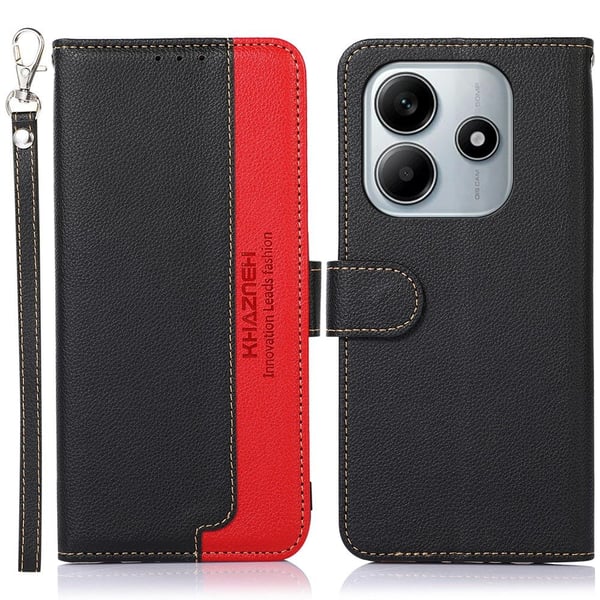KHAZNEH RFID-blokkerende lommeboketui for Xiaomi Redmi Note 14 4G