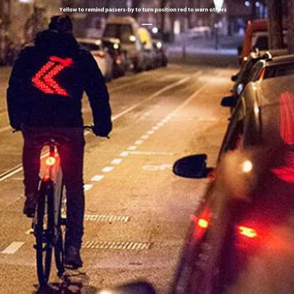 Fjernkontroll Sykkel Terrengsykkel Lys Blinklys Sikkerhet Baklys Belysning
