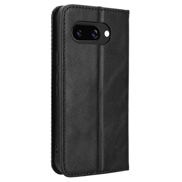 Til Google Pixel 9A Stand Phone Case Fuld Protection Pung Cover - Sort