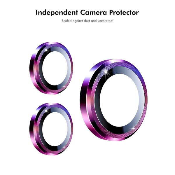 For iPhone 17e / 16e Kameralinsebeskytter ENKAY Hat-Prince Metallring Linsefilm