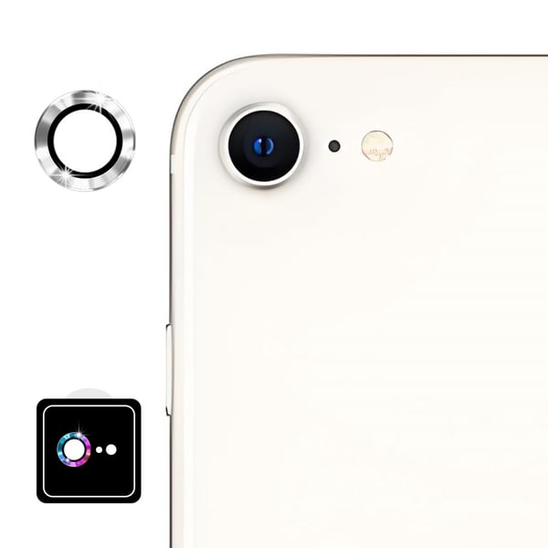 For iPhone 17e / 16e Kameralinsebeskytter ENKAY Hat-Prince Metallring Linsefilm