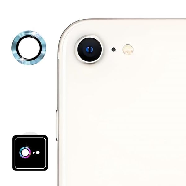 For iPhone 17e / 16e Kameralinsebeskytter ENKAY Hat-Prince Metallring Linsefilm