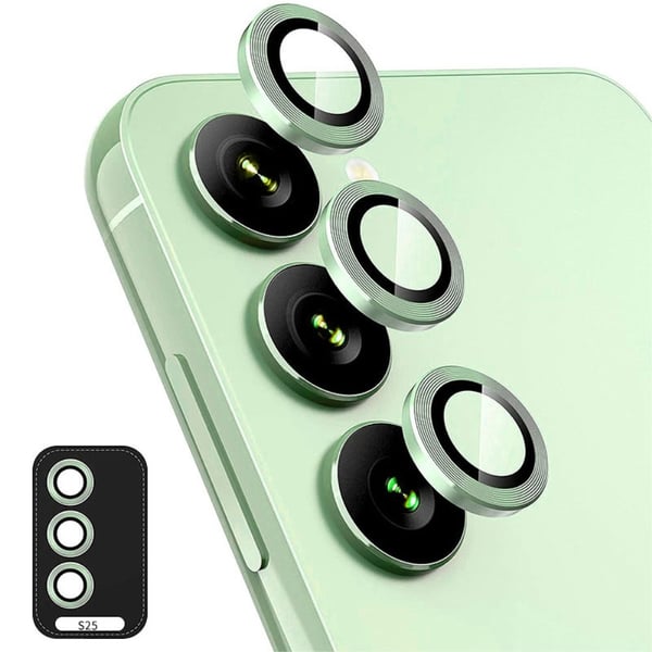 For Samsung Galaxy S25+ Kameralinsebeskytter ENKAY Metallring Linsefilm