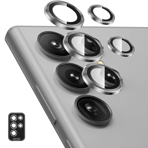 For Samsung Galaxy S25 Ultra Kameralinsebeskytter ENKAY Metallring Linsefilm