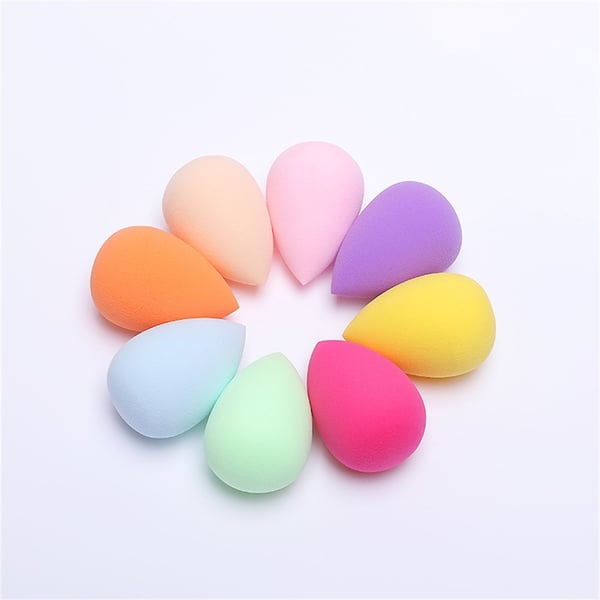 2 stk Makeup Sponge Blender Teardrop Beauty Egg Cleansing Puff Skin Care - Rose