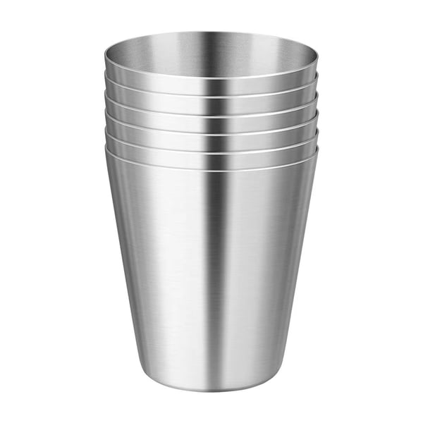 Rustfritt stål Shot Glass Snaps Glass Sett 4 STK med koffert for camping/piknik