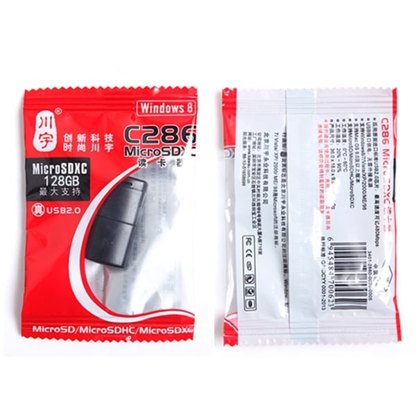 KAWAU Adapter USB 2.0 60MB/s TF-kortleser Minnekortleser Kortleser