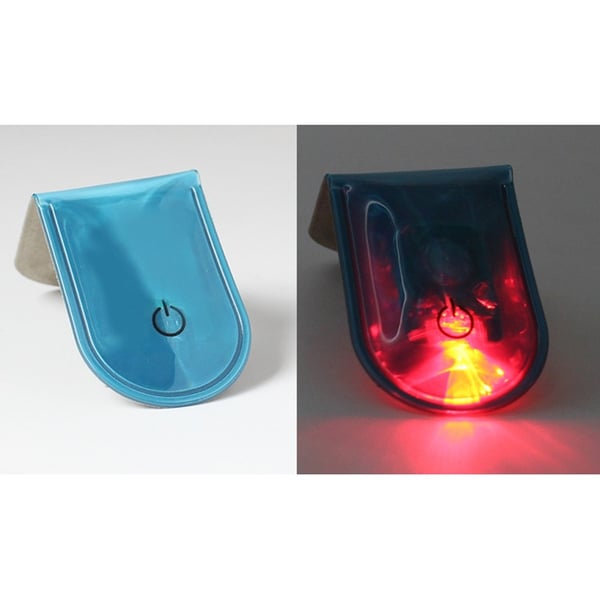 LED-lys Magnetisk Clip Sikkerhed Løb Nat Campingaktiviteter - Blå