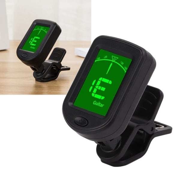 Akustisk gitarr Tuner Bärbar Clip On Tuner för stränginstrument Tuning Tool
