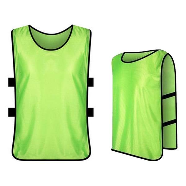 12STK Fotball for voksne Hurtigtørkende Fotballvest Treningsvest - Fluorescerende