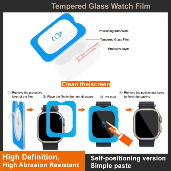 IMAK For Xiaomi Smart Band 9 Active / Redmi Band 3 Herdet Glass Skjermbeskytter