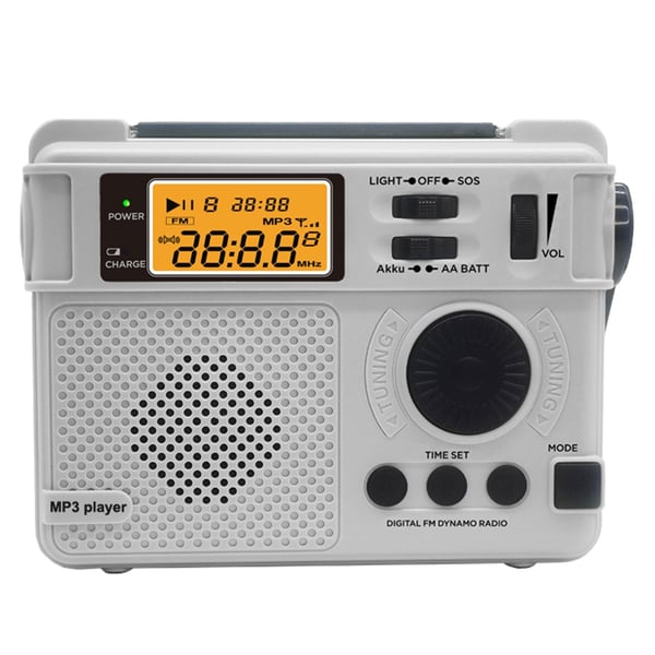 Emergency AM FM-radio Bluetooth Spiller Håndsveivgenerator PowerBank