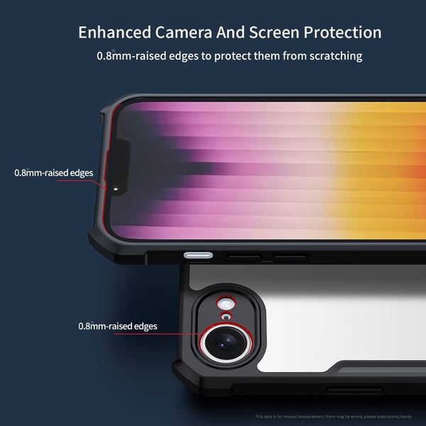 XUNDD For iPhone 17e / 16e Deksel Støtsikkert TPU + Akryl Bakdeksel