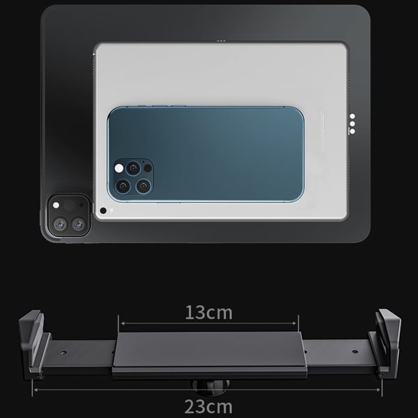 BONERUY Holder Justerbar Arm Mobiltelefon Tablettstativ Lazy Bracket - Grå