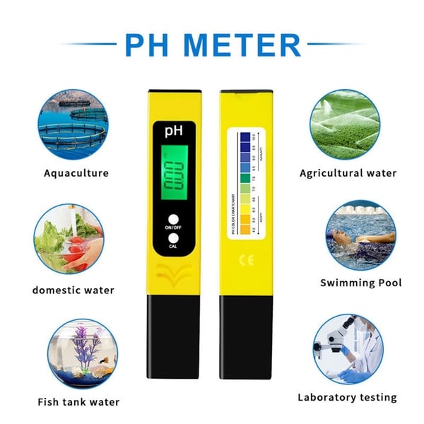PH Meter Automatisk kalibrering Vandkvalitetstester Vandtestning