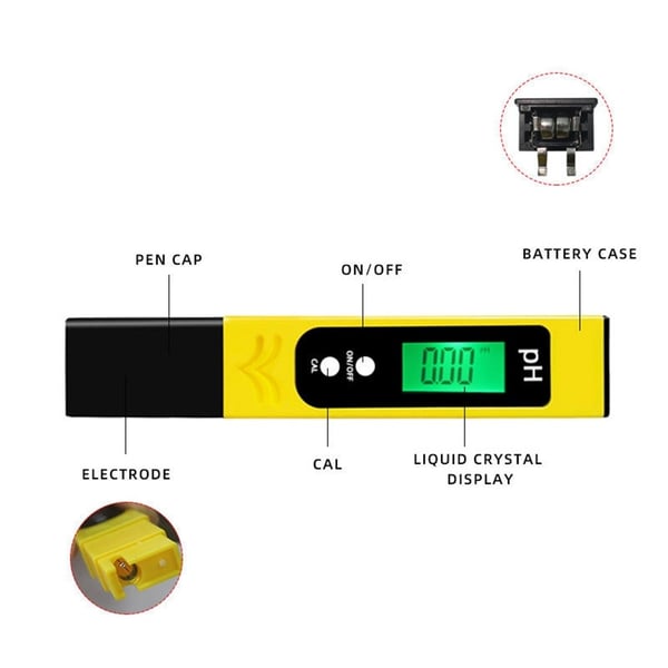 PH Meter Automatisk kalibrering Vandkvalitetstester Vandtestning