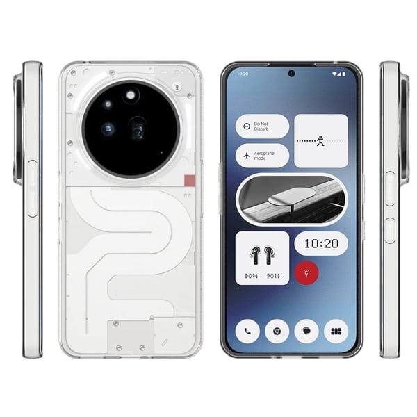 Til Nothing Phone (3a) Pro Case TPU Cover Bagside