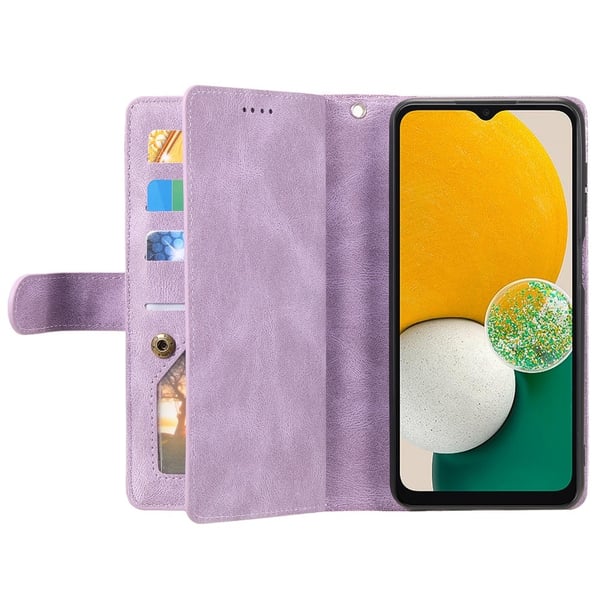 Til Samsung Galaxy S25 Edge Deksel med Glidelås og 9 Kortspor