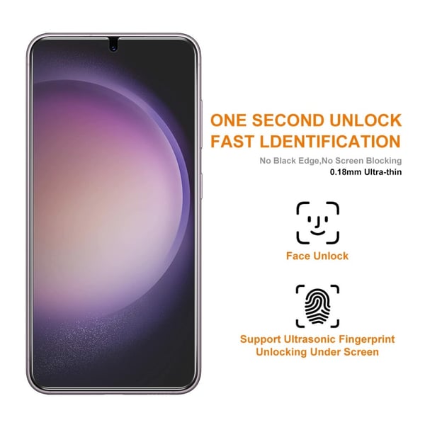 ENKAY 2stk herdet glass 0.18mm skjermbeskyttere til Samsung Galaxy S25 Edge