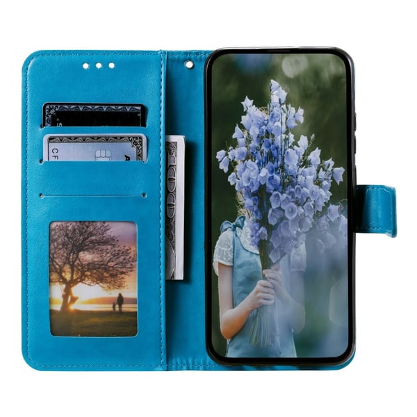 For Samsung Galaxy S25 Edge Lommebok Deksel Shell Mandala Blomstermønster