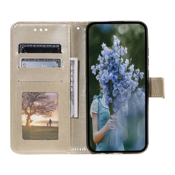 For Samsung Galaxy S25 Edge Lommebok Deksel Shell Mandala Blomstermønster