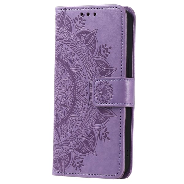 For Samsung Galaxy S25 Edge Lommebok Deksel Shell Mandala Blomstermønster