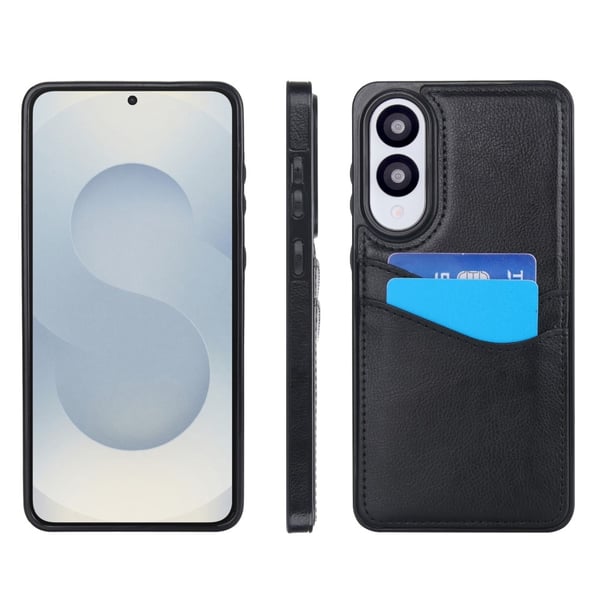 For Samsung Galaxy S25 Edge Deksel Kortlomme Slank PU+TPU Mobildeksel