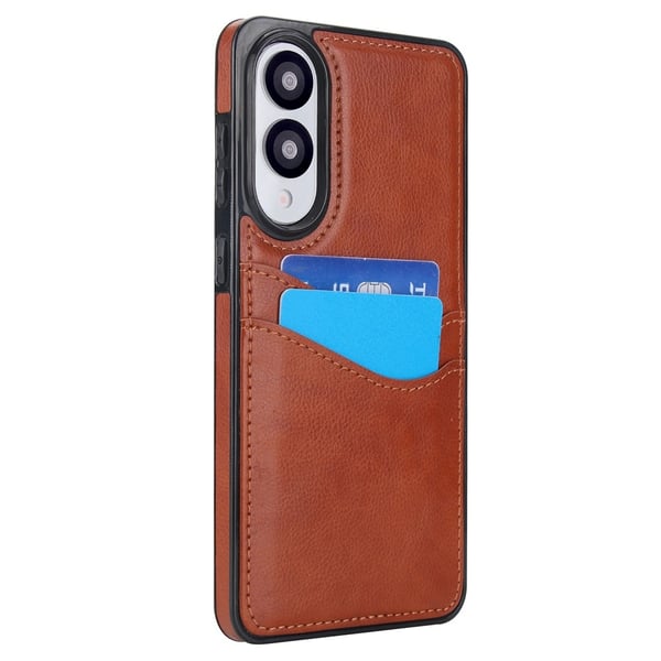 For Samsung Galaxy S25 Edge Deksel Kortlomme Slank PU+TPU Mobildeksel