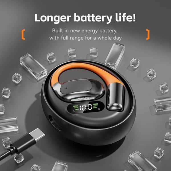 144 Språk Oversettelse Oversetter Smart Oversetter Headset Bluetooth Sanntid - Svart