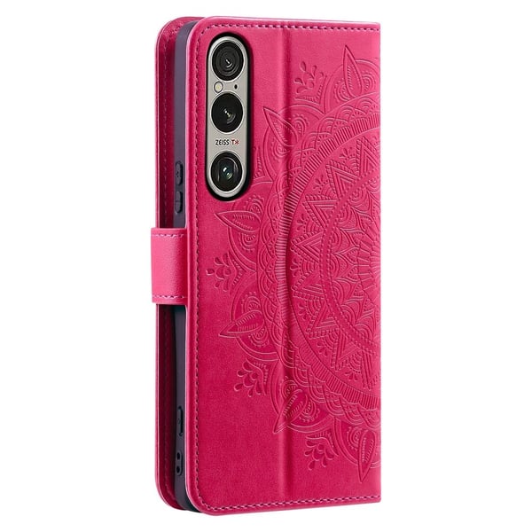 For Sony Xperia 1 VII Lommebok Deksel Shell Mandala Blomstermønster