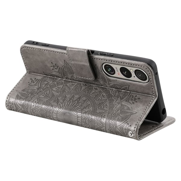 For Sony Xperia 1 VII Lommebok Deksel Shell Mandala Blomstermønster