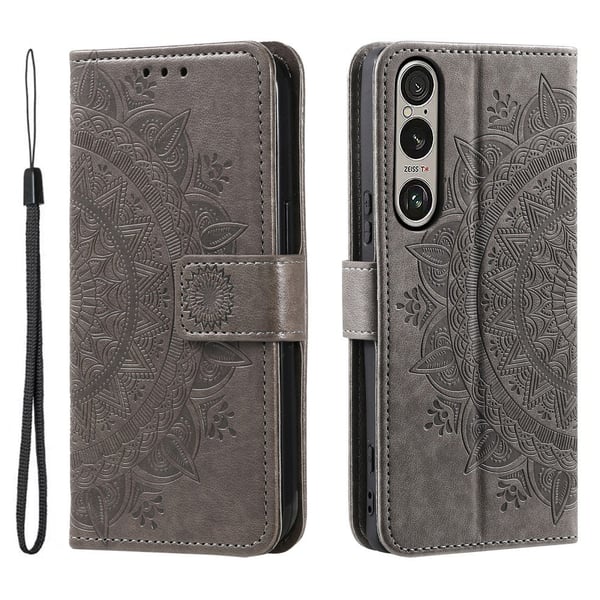 For Sony Xperia 1 VII Lommebok Deksel Shell Mandala Blomstermønster